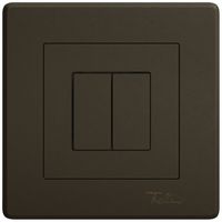 UP-Druckschalter EDIZIO.liv Wiser SNAPFIX® m.Nebenstelle 2T 2B umbra