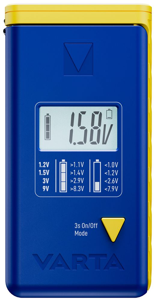 Batterietester VARTA LCD Digital mit 2×V13GA(LR44) blau