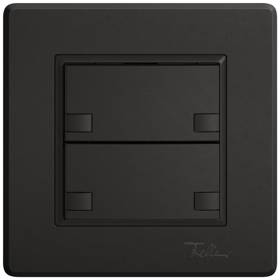 UP-Universaltaster EDIZIO.liv UNI SNAPFIX® o.LED 2× 2-Tbed.sz