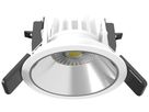 Downlight LED DOTLUX MULTIsnap 6W 685lm 2700…4000K IP20/IP44 WB VAR Ø90mm blanc