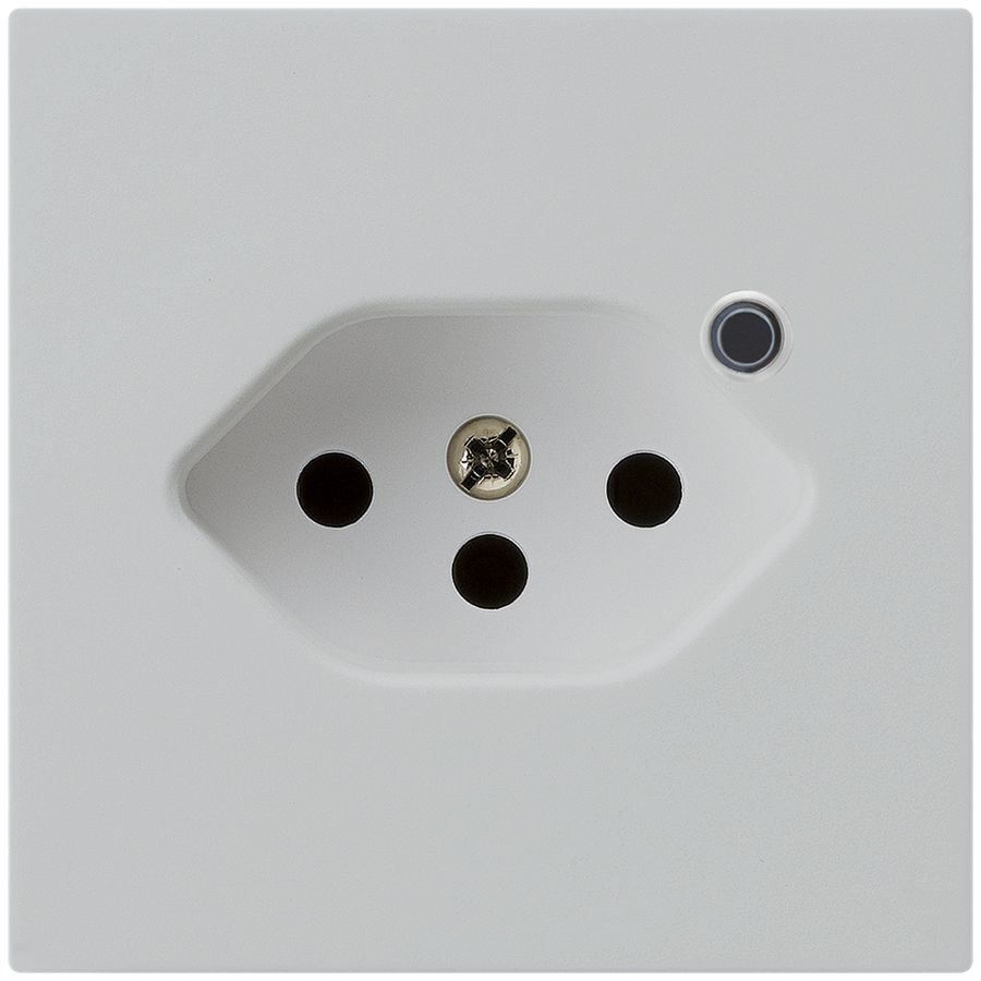 Prise Hager kallysto 1×T13 illuminé A gris clair