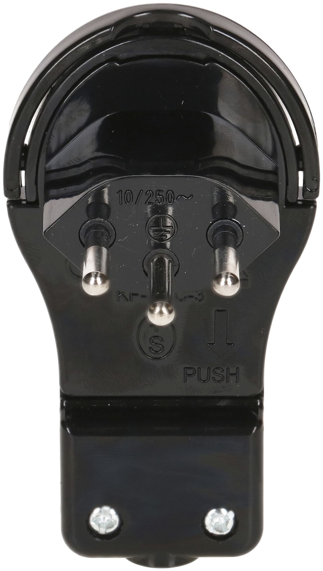 Winkelstecker Typ 12 MAX HAURI 230V 10A IP20 schwarz