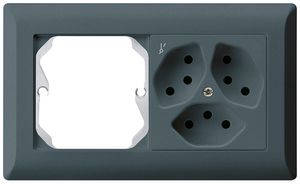Combinaison ENC kallysto.line grd.I-I horizontale vide+3×type 13S anthracite