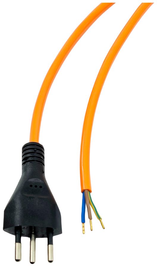 Anschlusskabel ELBRO PUR 10A 230V 3×1.5mm² Typ 12/Aderendhülse 10m orange
