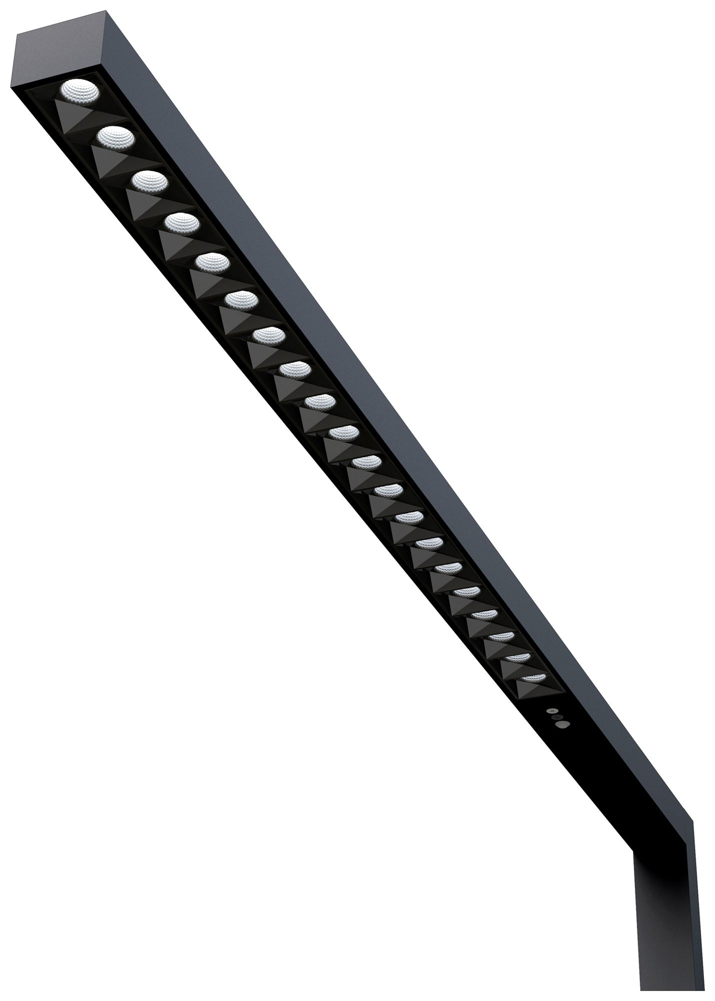 LED-Stehleuchte DOTLUX STYLEbutler 80W 10200lm 4000K PIR SEN 1-10V schwarz