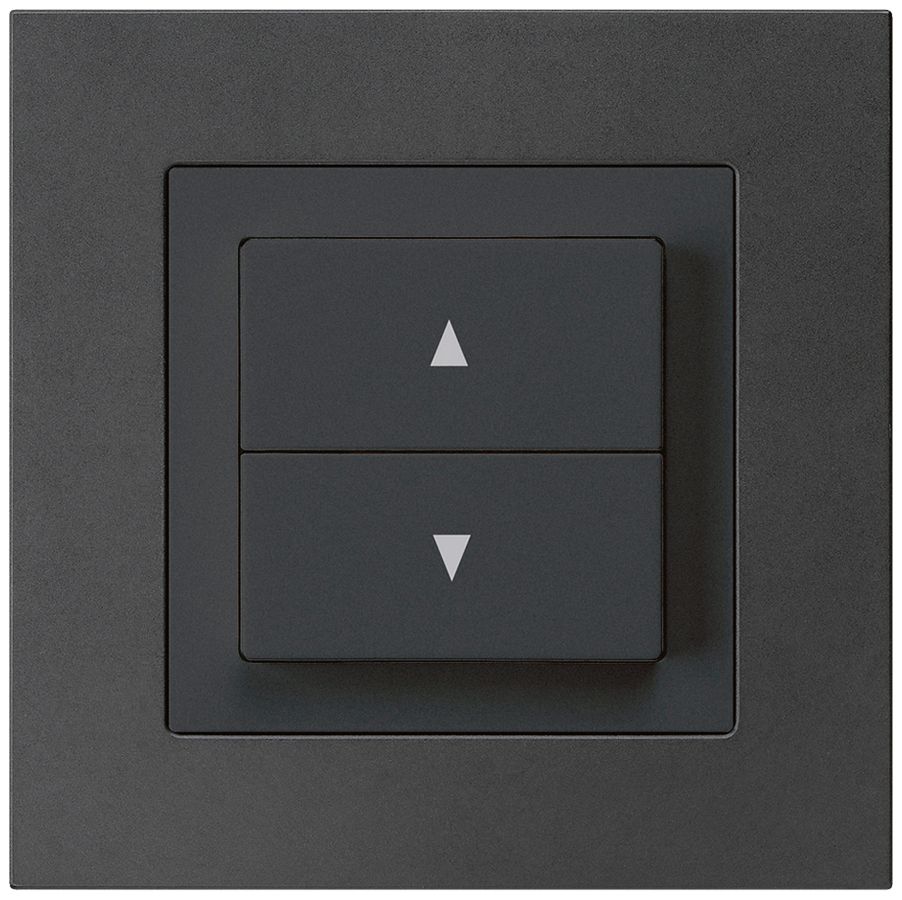 Interruttore per tapparelle INC kallysto.pro nero con 2 tasti di comando