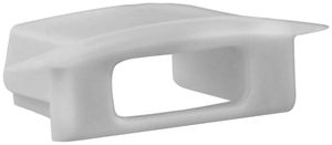 Embout DOTLUX PVC pour profilé/cache 5B gris, avec passe-câble