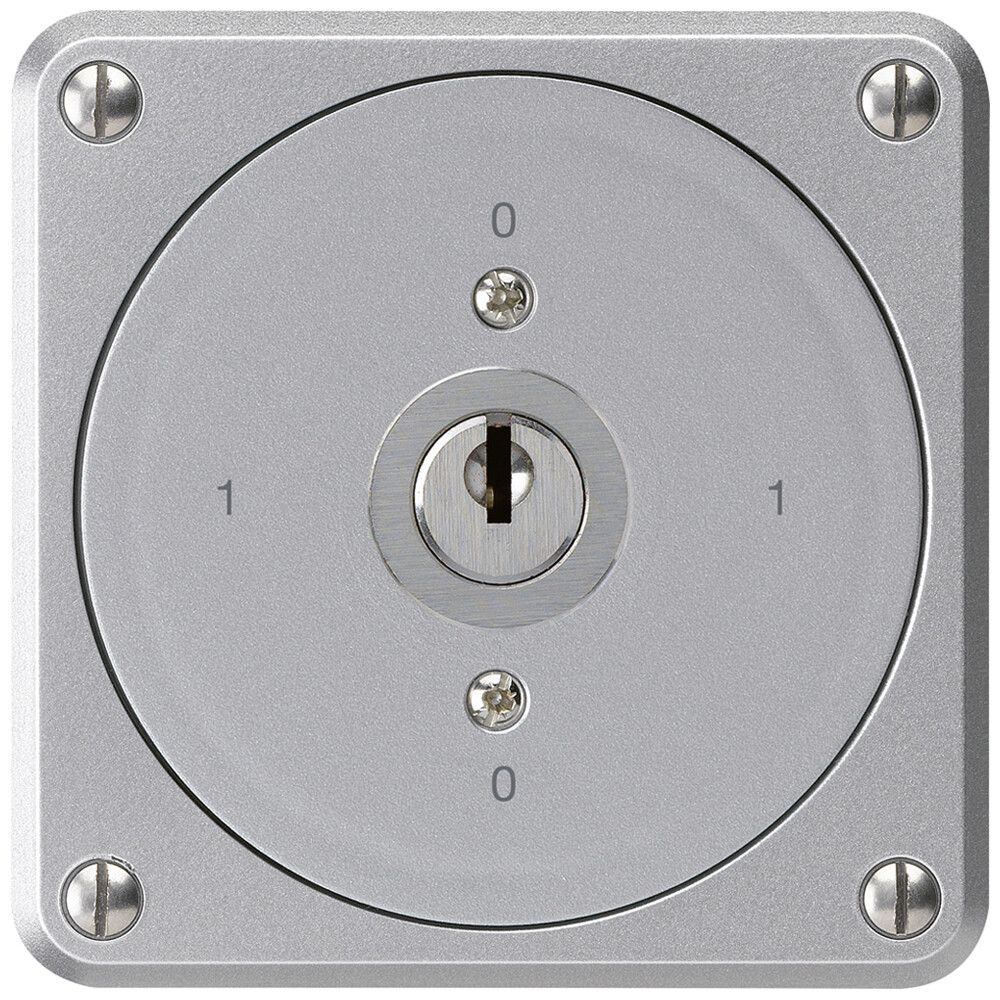 UP-Schlüsselschalter robusto ohne Klappdeckel 0/2P aluminium