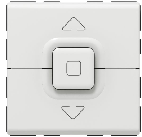 Interruttore per tapparella INS MOS bianco 500W 2moduli