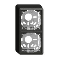 Capot avec plaque de base 2×54mm pour combinaison FX universel noir