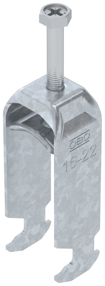 Schnellverleger BET 2056 H-Fuss Metall 16…22mm 2×Kabel Stahl tfZn