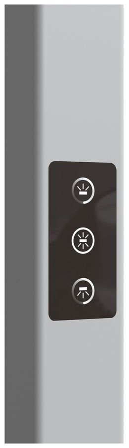 LED-Stehleuchte DOTLUX STUDIObutler 84W 10640lm 4000K PIR 1-10V DIM silber