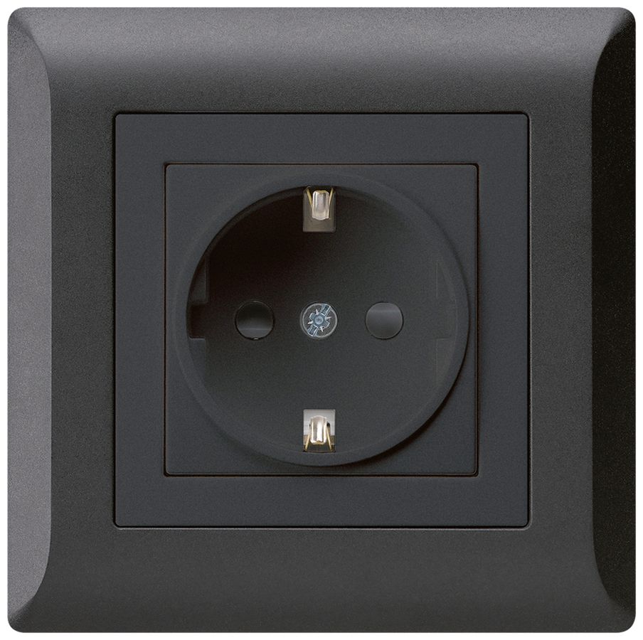 UP-Steckdose kallysto.line Schuko schwarz