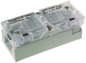 Anschlussdose Woertz für Flachkabel Multibus 4×1.5mm² 2×4P