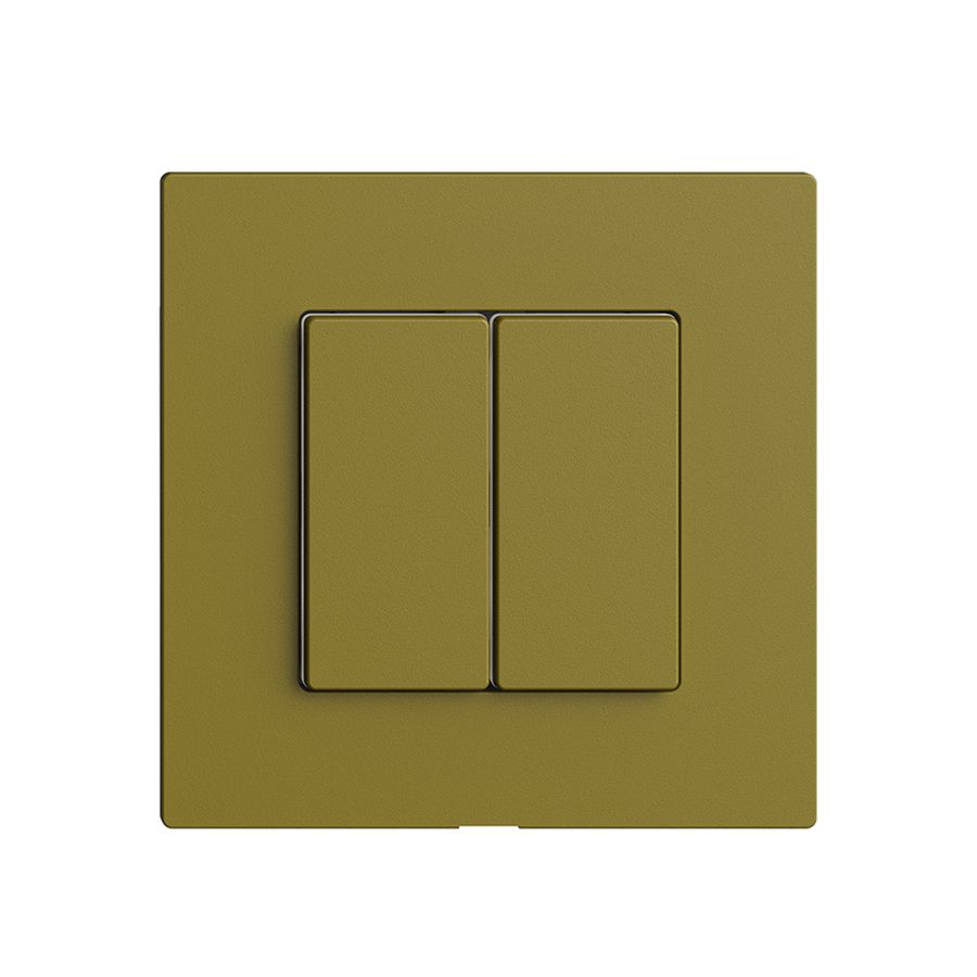 Kit copertura per interruttore 2c/2t Edue Wiser olive