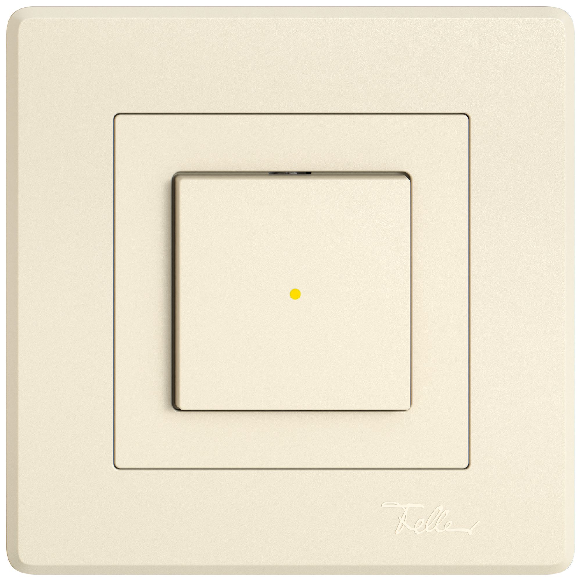 UP-Leuchtdruckschalter EDIZIO.liv SNAPFIX® 3/1L Frontlinse KS gelb cr