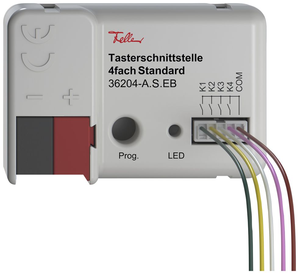 Tasterschnittstelle Feller Standard KNX Secure 4× 44×29×16mm IP20