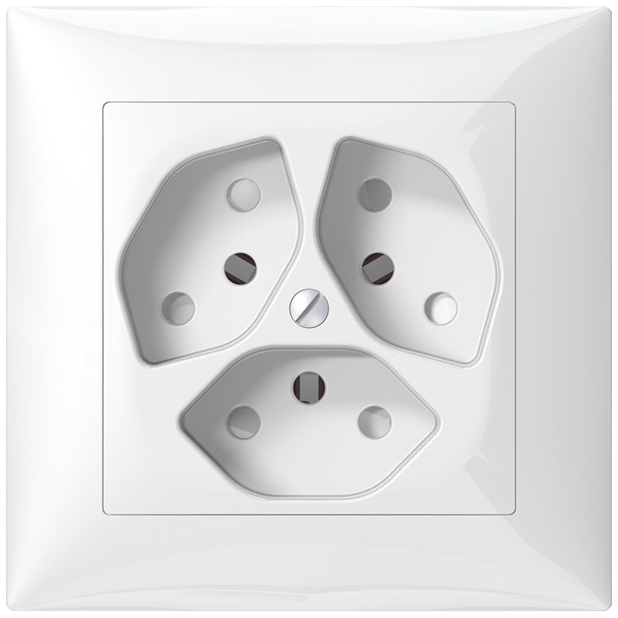 Kit frontal SIDUS B pour 3×T13 blanc brillant avec shutter