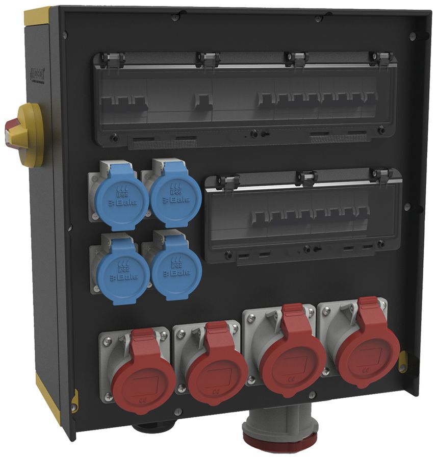 Stromverteiler EVGMB 7100-23/125A 1×63A 2×32A 2×16A 4×T23 IP44