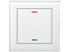Pulsante KNX RGBW INC MDT BE-GTL10W.01 1t/2a vetro bianco "neutrale"