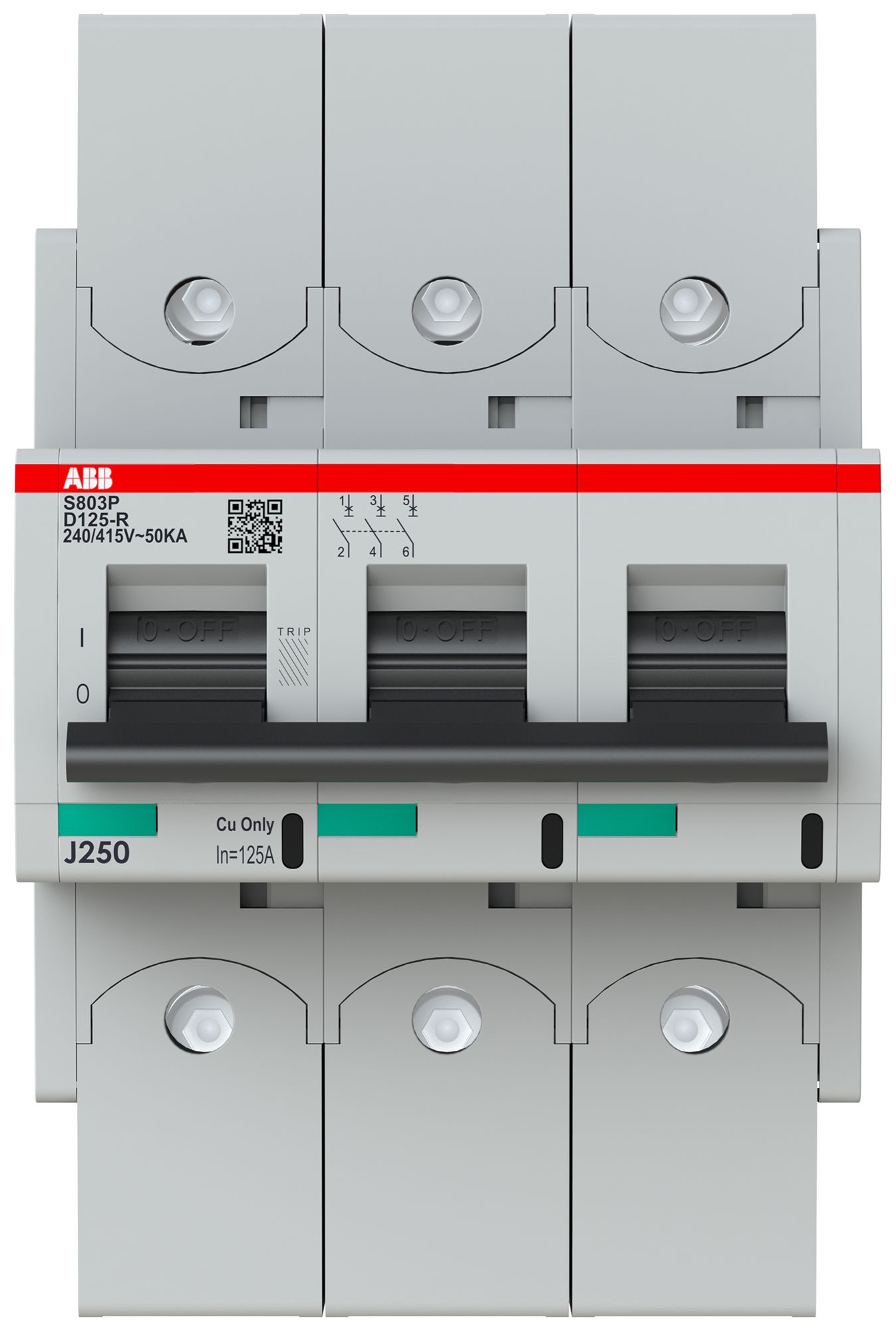 Leitungsschutzschalter ABB S803P-D125-R 3P 400V D-125A 50kA 5TE