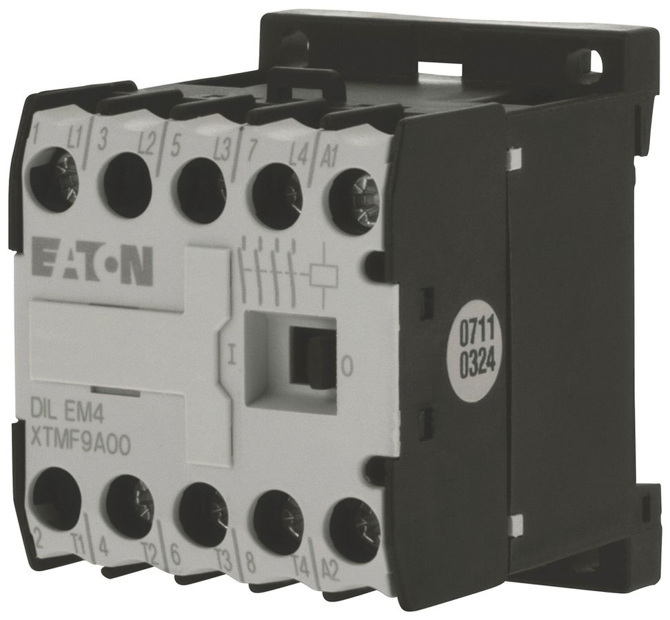 Leistungsschütz Eaton DILEM4-G 24V DC 4NO 22A 9A 4kW 3kW 24…690V