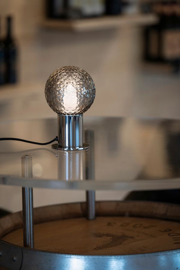 Tischleuchte SLV VARYT E14 1×6W Schalter Ø90×90mm schwarz