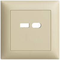 UP-Montageset Feller EDIZIOdue für Steckdose USB 18W Typ A + Typ C vanille