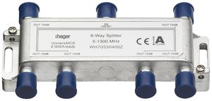 F-Verteiler Hager HMS 5…1300MHz 6-fach