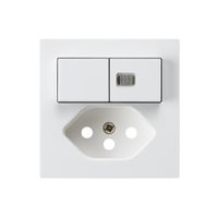 Frontset kallysto 60×60 weiss mit 1 Linse für Kleinkombi S1/T13