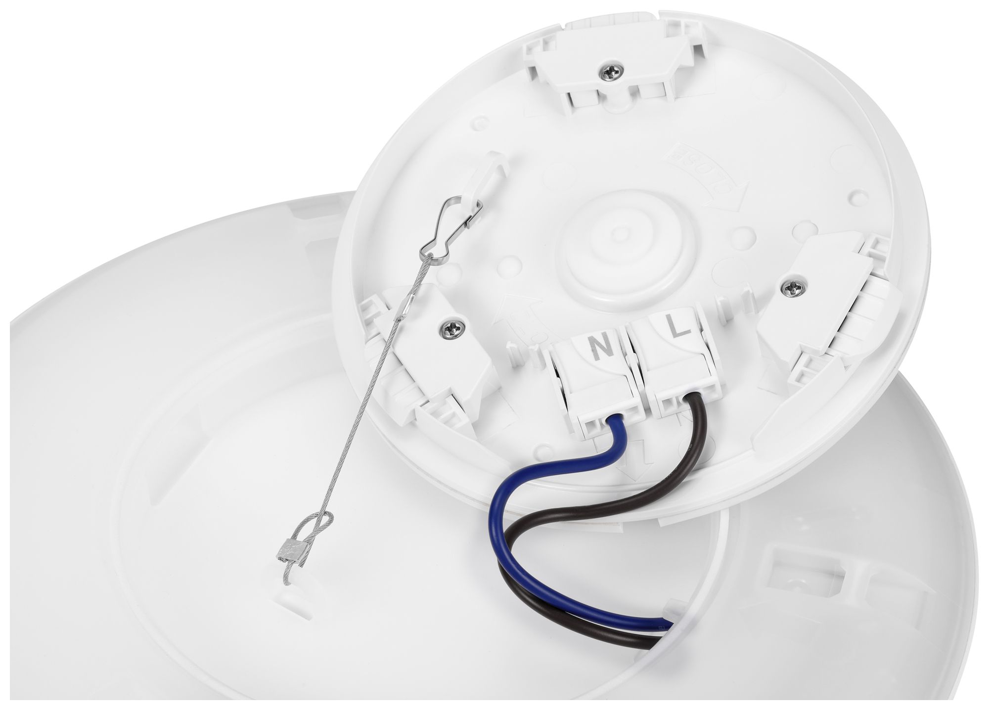 LED-Deckenleuchte Sylvania SylRadiance 18W 1400lm 3000K IP54 DIM Ø295 weiss