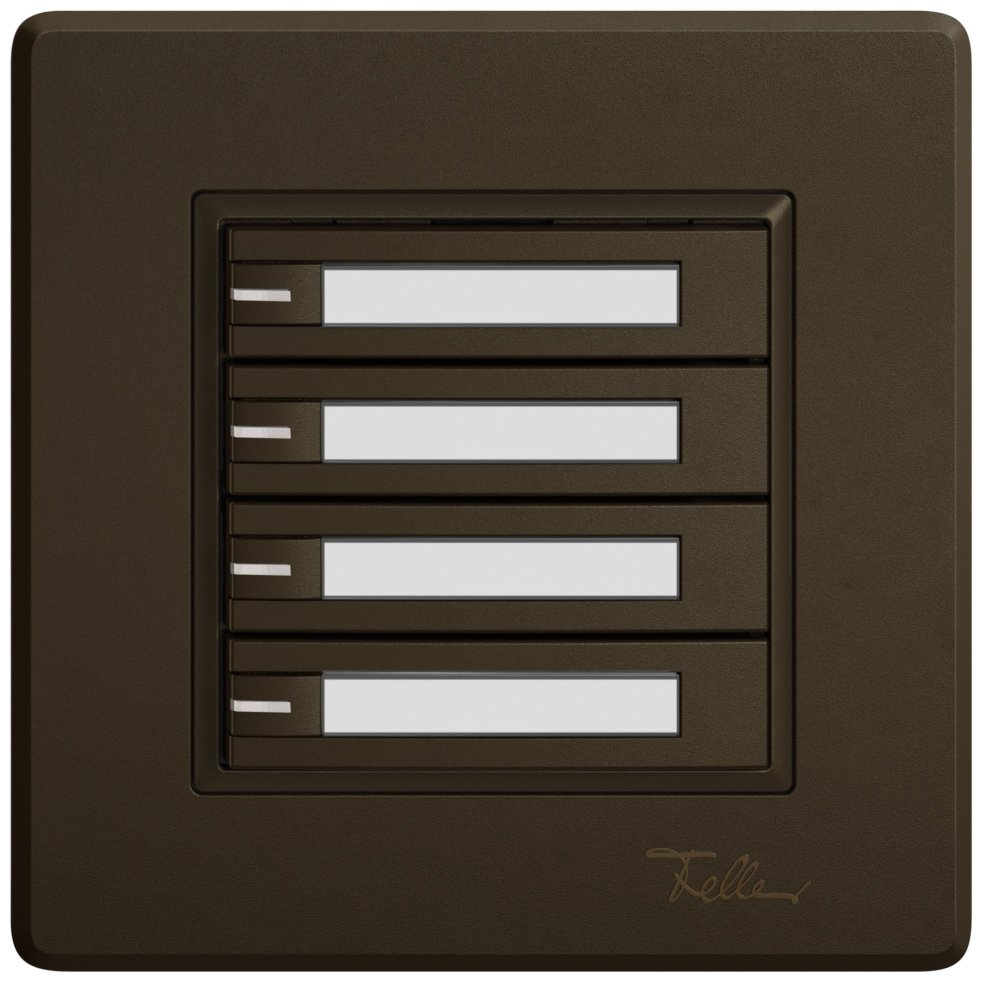 Poussoir KNX RGB ENC EDIZIO.liv SNAPFIX® capteur temp.RGB-LED étiqu.4×com.1T br