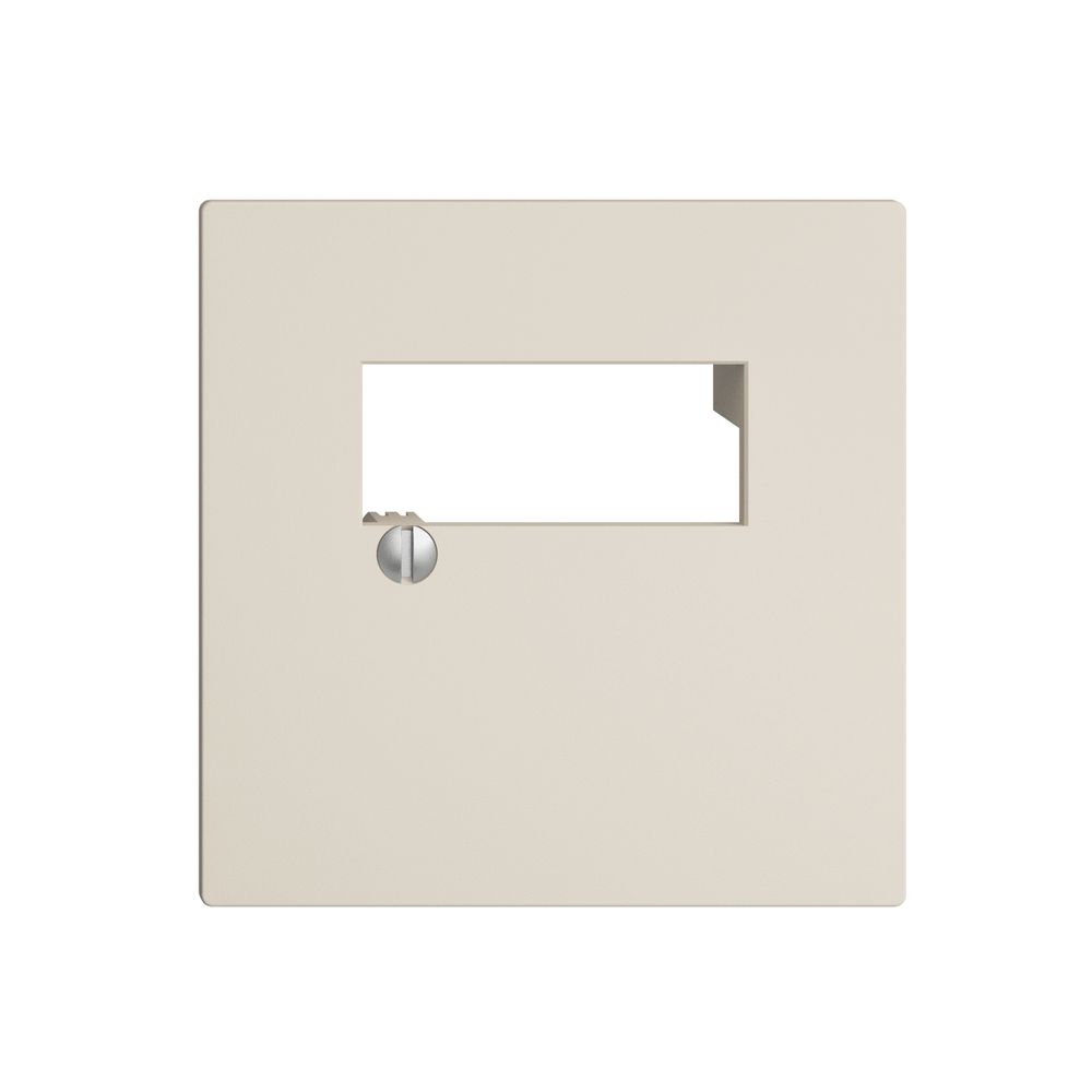 Placca frontale 2×RJ45 EDIZIOdue crema, R&M swissline