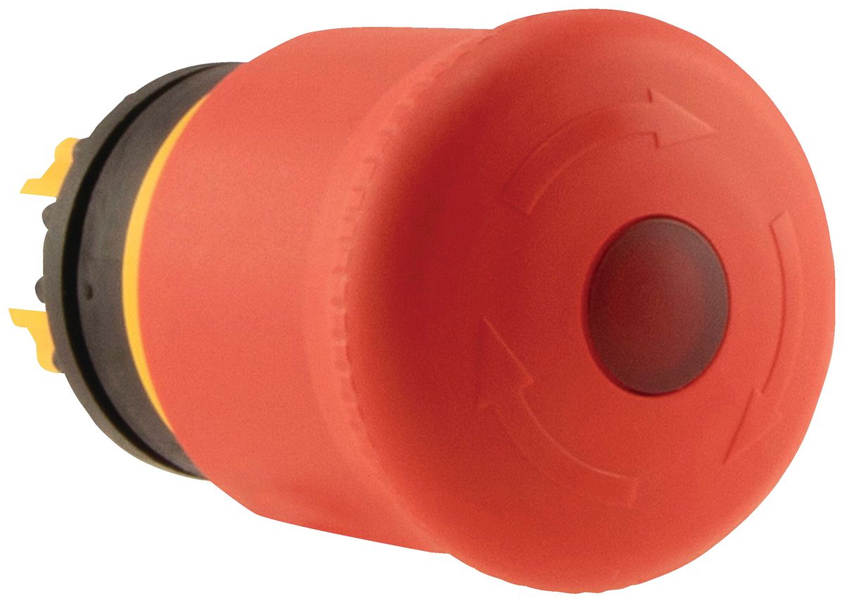 Pilzdrucktaster Eaton M22-PVLT rot Ø38mm hoch IP67/IP69K leuchtend
