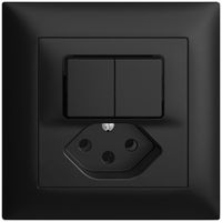 UP-Kombination 1/3+3/1P+T13 EDIZIOdue schwarz