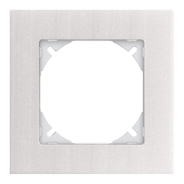 Cadre de rec.EDIZIOdue prestige 1×1 marbre blanc