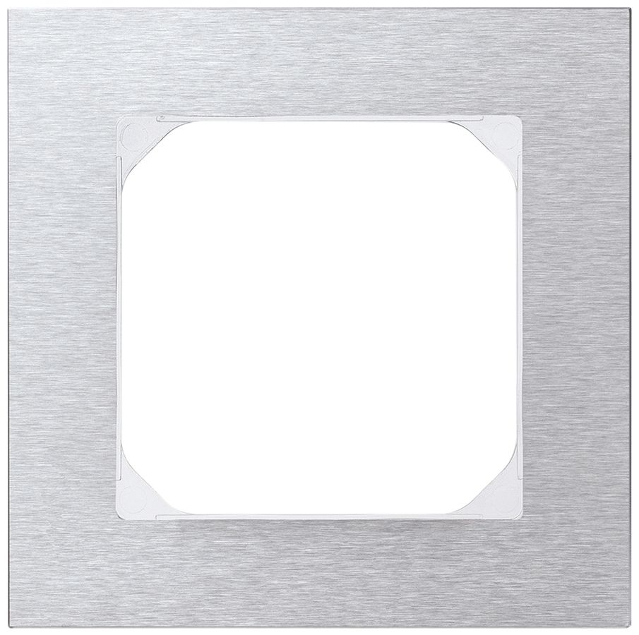 Abdeckrahmen KAL.art 1×1 94×94mm Edelstahl gebürstet
