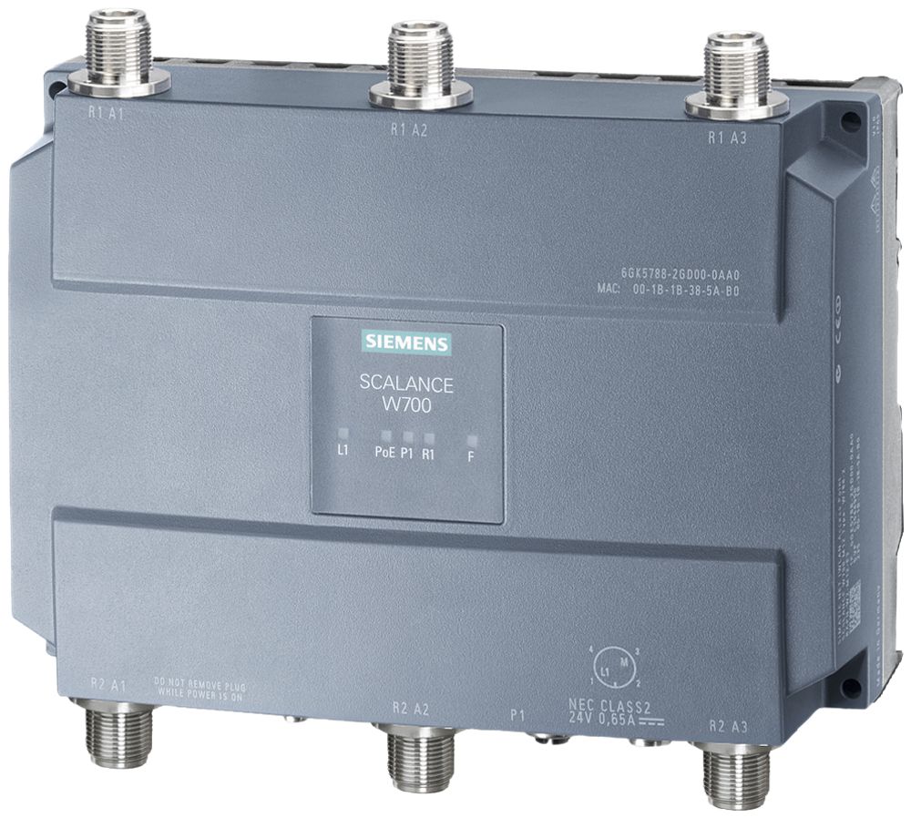 IWLAN Access Point Siemens SCALANCE W788-2 M12 2.4/5GHz 6×N-CON 2×450Mbit/s