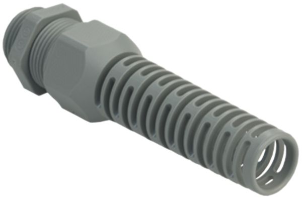 Kabelverschraubung AGRO PA M20×1.5 grau Ø5.5…12mm mit Knickschutztülle kurz
