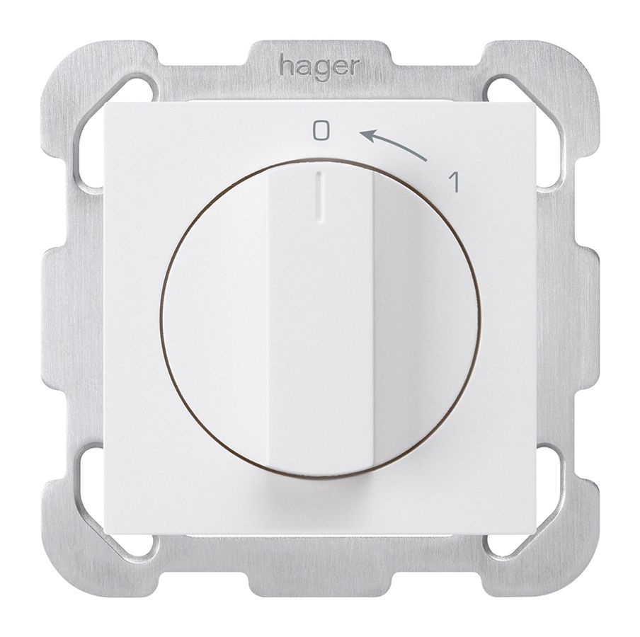 UP-Schwenktaster 0<-1/1L weiss kallysto mit Drehgriff