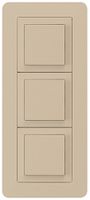 UP-Kombination kallysto.trend Gr.I-I-I vertikal 3×Schalter S3 beige