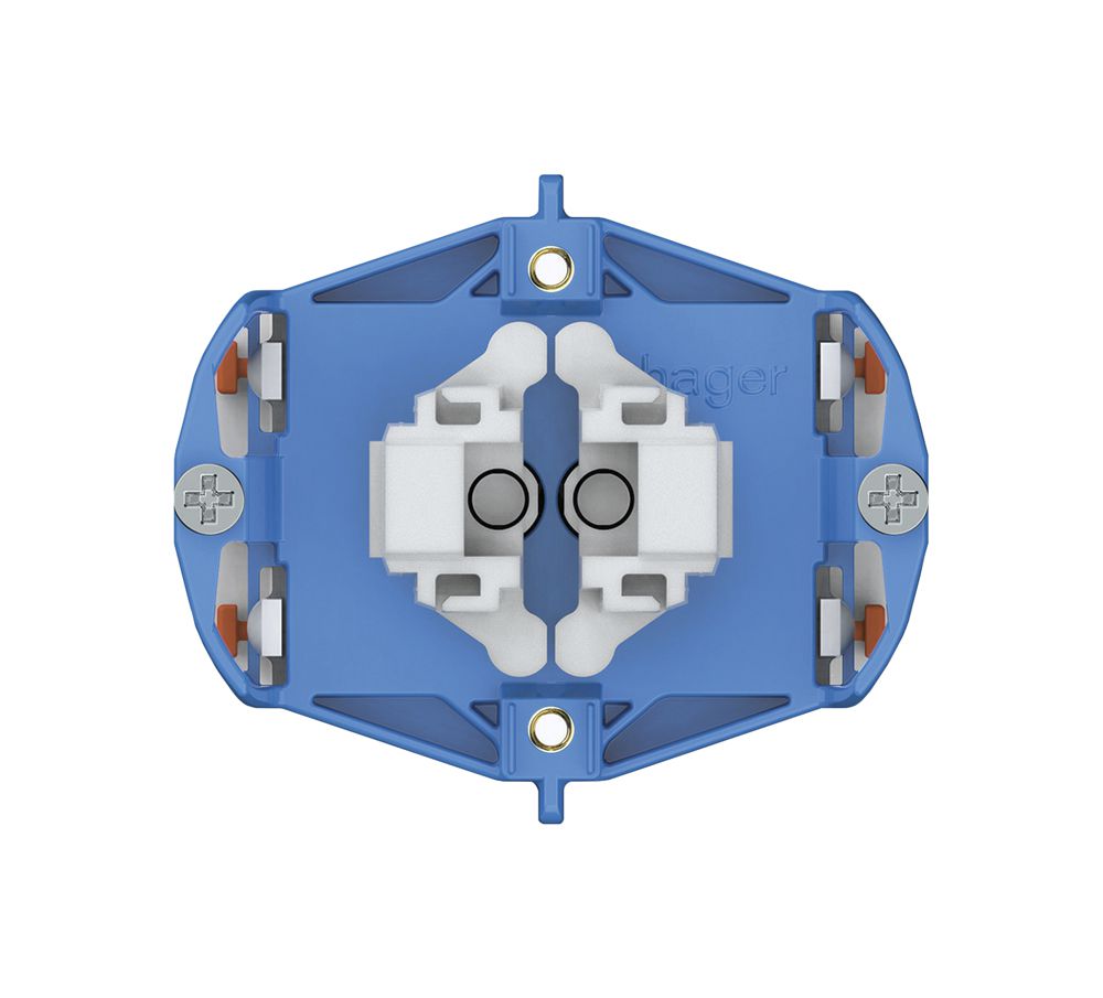 Leuchtdruckschalter Hager Sch 1 (3+3) 1×LED