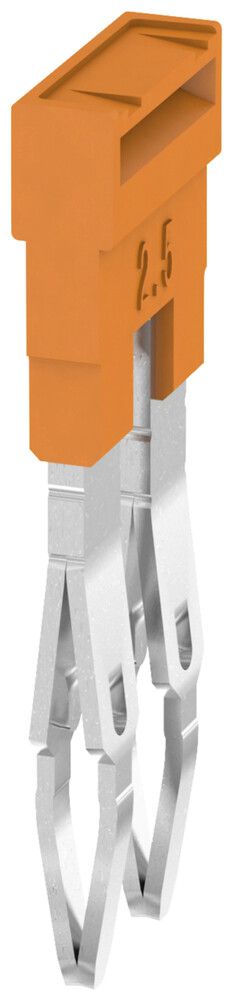 Connexion transversale 2 bornes 24A 400V 5.1mm isolé orange