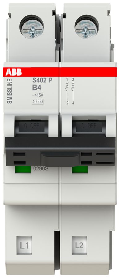 Leitungsschutzschalter SMISSLINE TP, 2L, B, 4A, 40kA