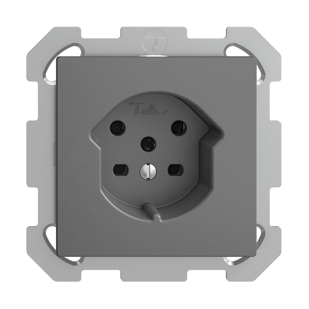 UP-Steckdose EDIZIOdue T15 dunkelgrau