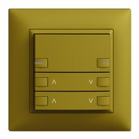 UP-Frontset EDIZIOdue zeptrionAIR Motor 2K ohne Bezeichnung mit LED olive