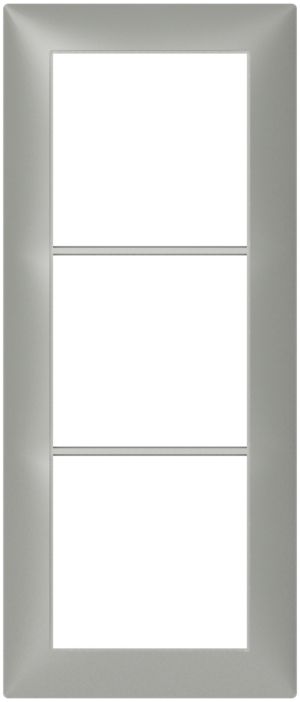 Cadre de recouvrement SIDUS 3×1 gris clair