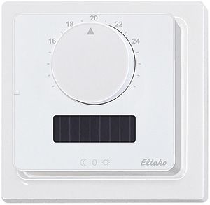 AP-RF-Temperaturregler Eltako FTR65HS/12VDC, Solar, weiss glänzend