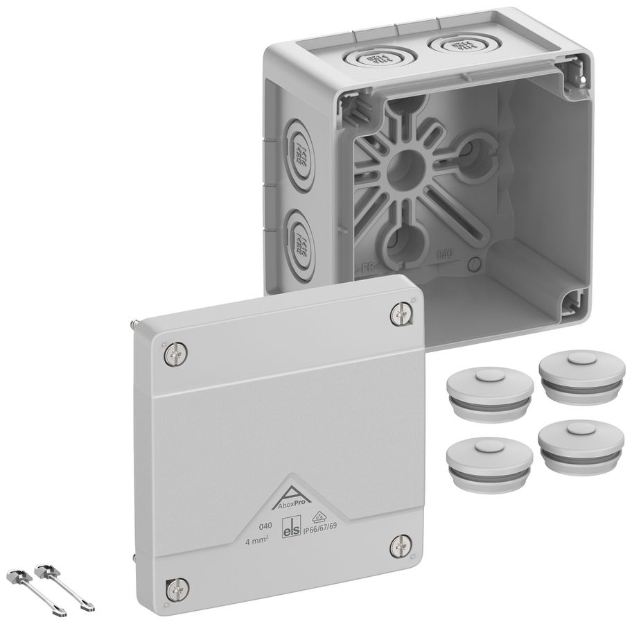 Boîte de dérivation AP Spelsberg Abox Pro 040-L 102×102×70mm IP69 gr
