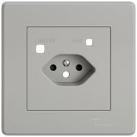 Kit de recouvrement EDIZIO.liv p.prise différentiel-résiduel 96×96mm grc